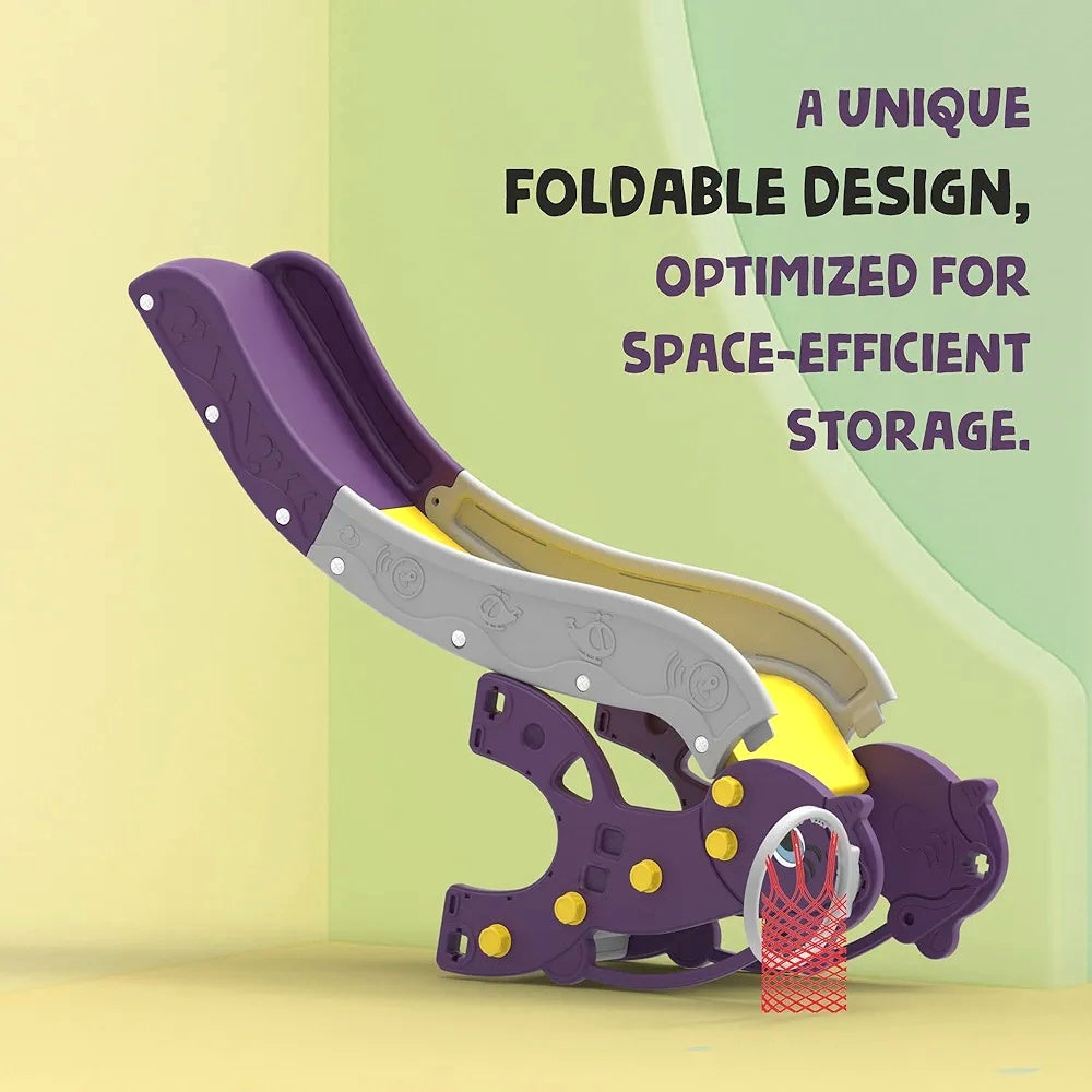Slides 2 in 1 for Kids with Basketball Ring | Unicorn slide Large