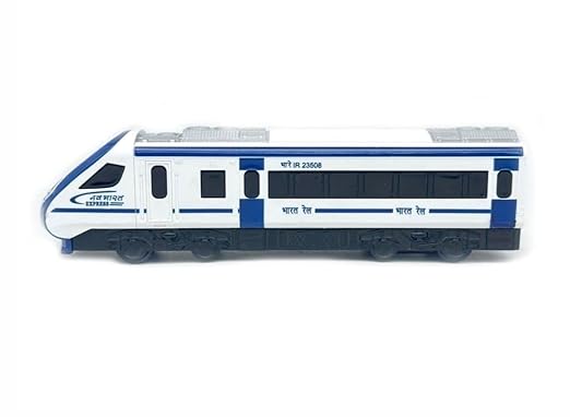 Vande Bharat Youth Toy Train Pullback Lightweight White Color