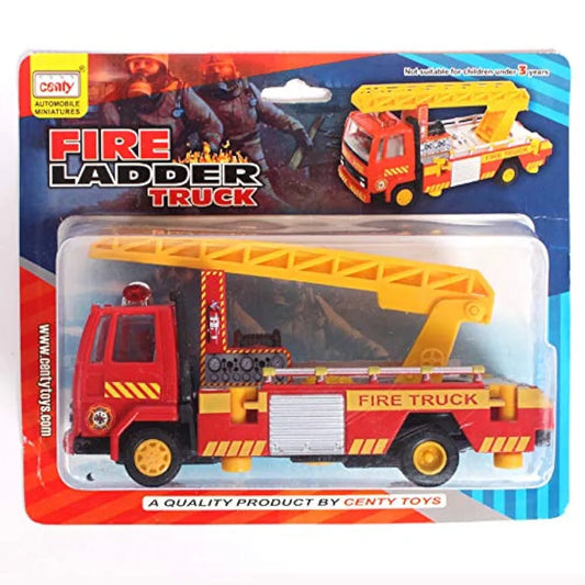 Fire Ladder Truck for kids , pull back vehicle