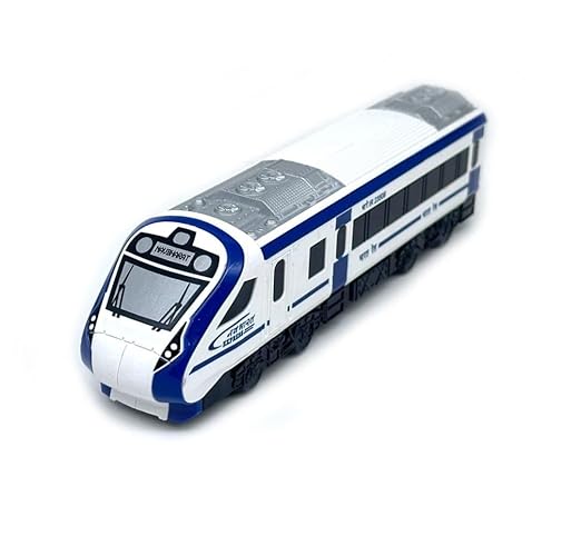 Vande Bharat Youth Toy Train Pullback Lightweight White Color