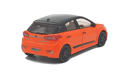 T20 Orange The New Car Model- Pull Back Action 2 Front Doors Open Safe To Use Plastic