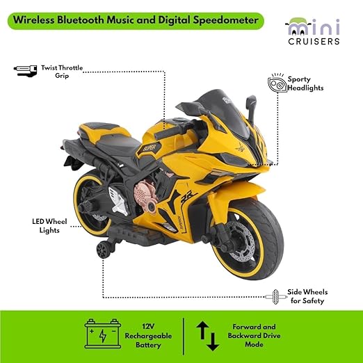 RR Ride on Bike - Double motor with speedometer (N999)