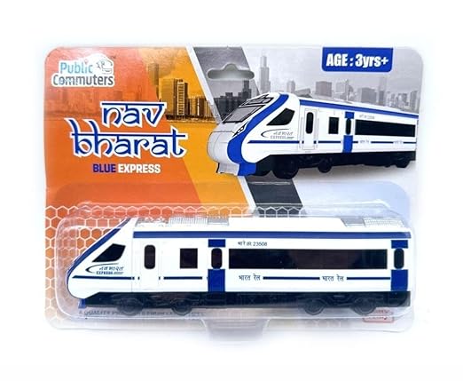 Vande Bharat Youth Toy Train Pullback Lightweight White Color