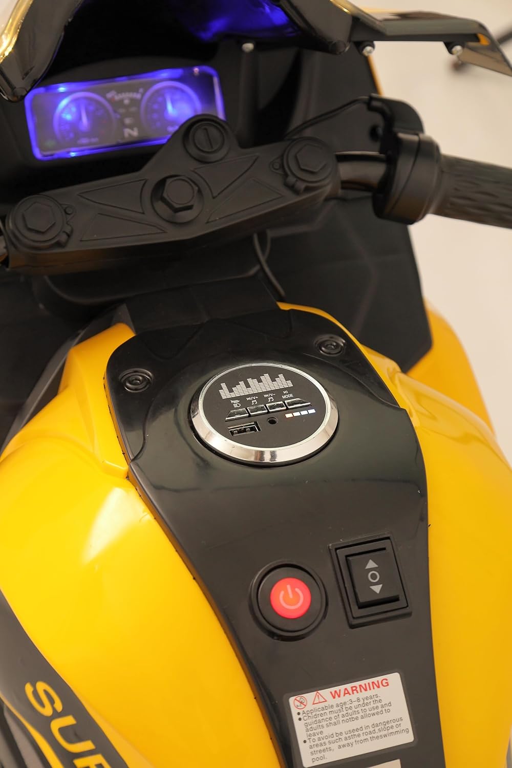 RR Ride on Bike - Double motor with speedometer (N999)