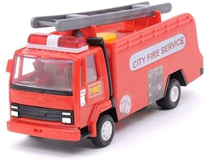 Fire Brigade Maintenance Free Pullback Spring Action Toy