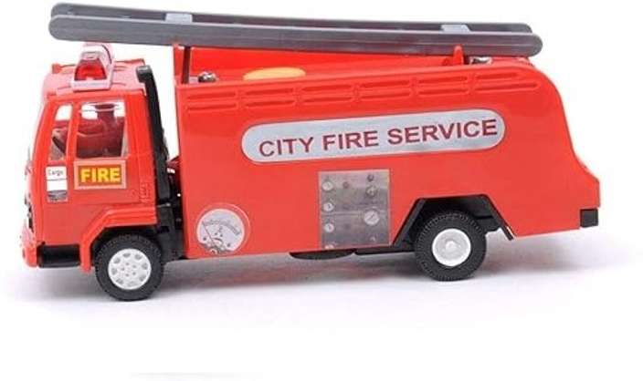 Fire Brigade Maintenance Free Pullback Spring Action Toy