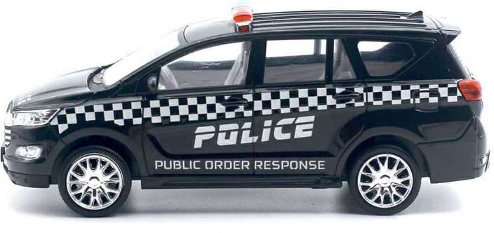 Police Order Response Innova Crysta Pull Back Car Toy for Kids