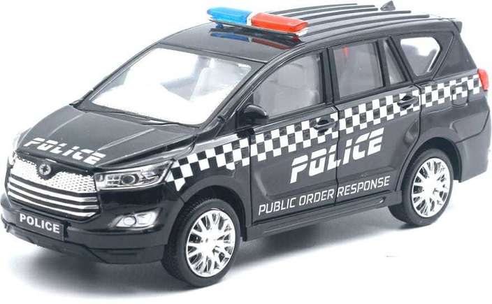 Police Order Response Innova Crysta Pull Back Car Toy for Kids