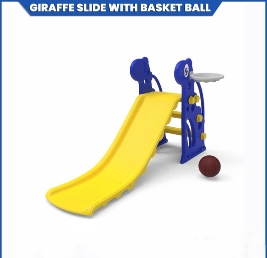 Slide 2 in 1 with Basketball Ring | Giraffe Slide