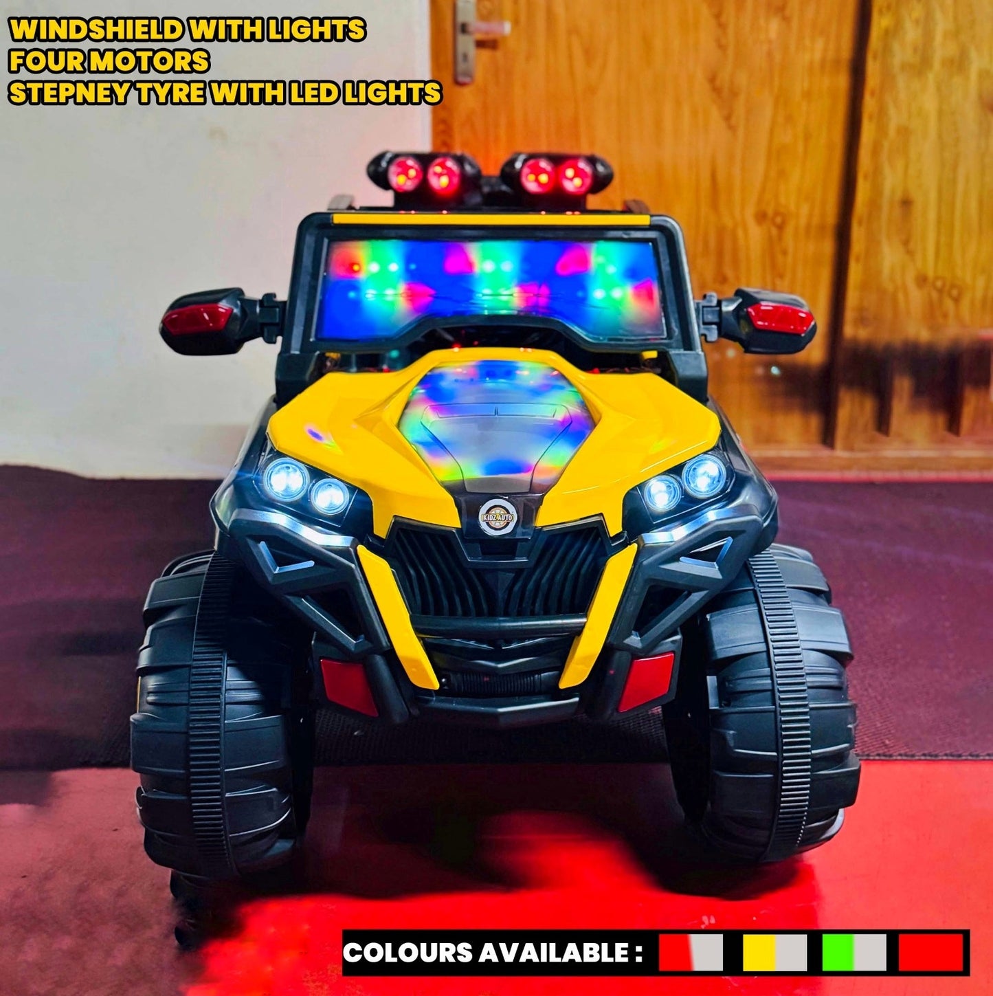 Ride on Jeep 4*4  (4 Motor, Windshield lights)