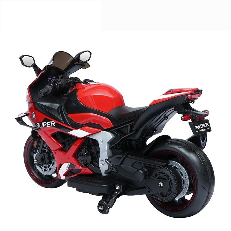 12V Kids Battery Operated Ride On BMW S 1000 RR Bike with Wheels Led Lights and Side Stand