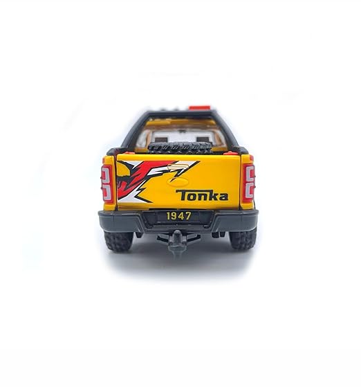 Tonka Off-Roader 4x4 Pickup Truck Toy, Die-Cast Model with Opening Doors, Pull Back Cars for Kids, Multicolour