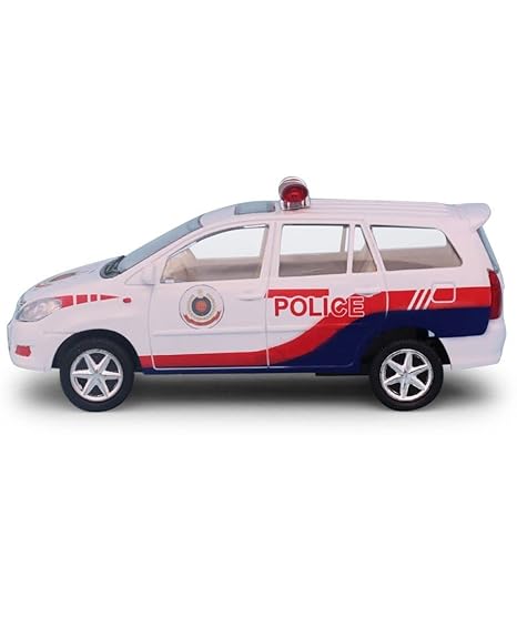 Police Chase Innova Toy Car |  Realistic Alloy Wheels and Realistic Design- Pull Back Action- a Cool Police car for Kids