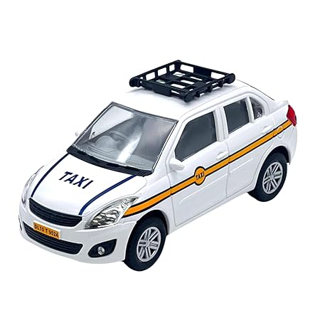 Ola Uber Swift Taxi Model Car Openable Doors Pull Back Action Collectible for Kids | Car Gift Toys for Kid
