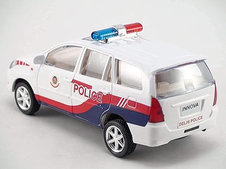 Police Chase Innova Toy Car |  Realistic Alloy Wheels and Realistic Design- Pull Back Action- a Cool Police car for Kids