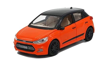 T20 Orange The New Car Model- Pull Back Action 2 Front Doors Open Safe To Use Plastic