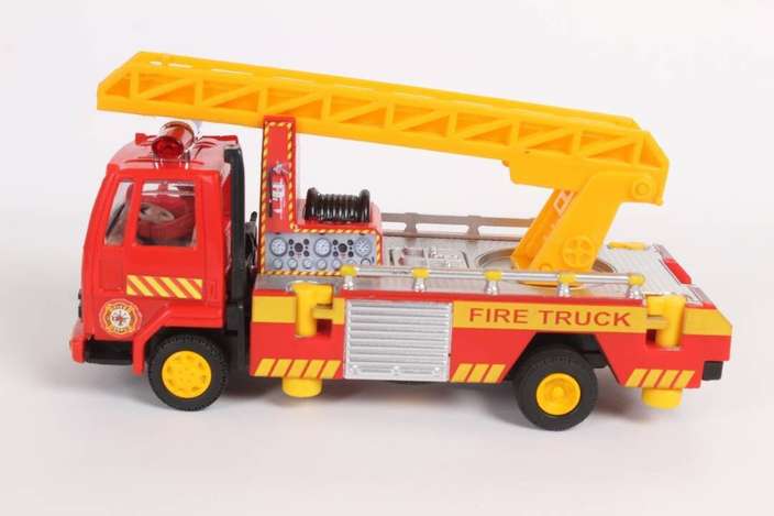 Fire Ladder Truck for kids , pull back vehicle