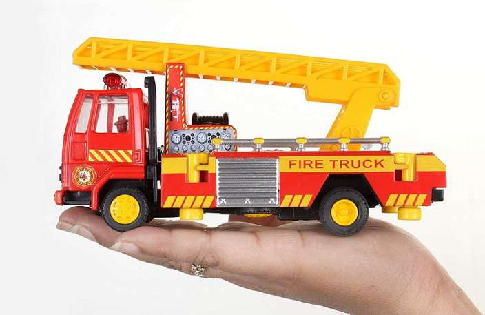Fire Ladder Truck for kids , pull back vehicle