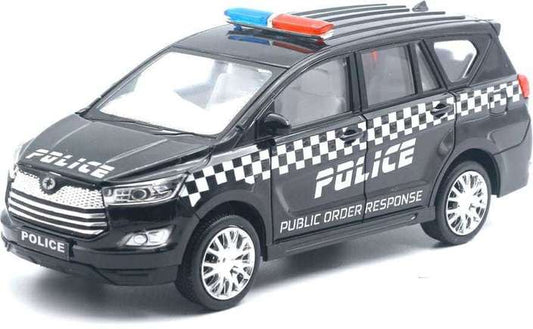 Police Order Response Innova Crysta Pull Back Car Toy for Kids